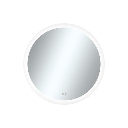 Seura Opus 30" x 42" Round Wall-Mounted LED Lighted Mirror