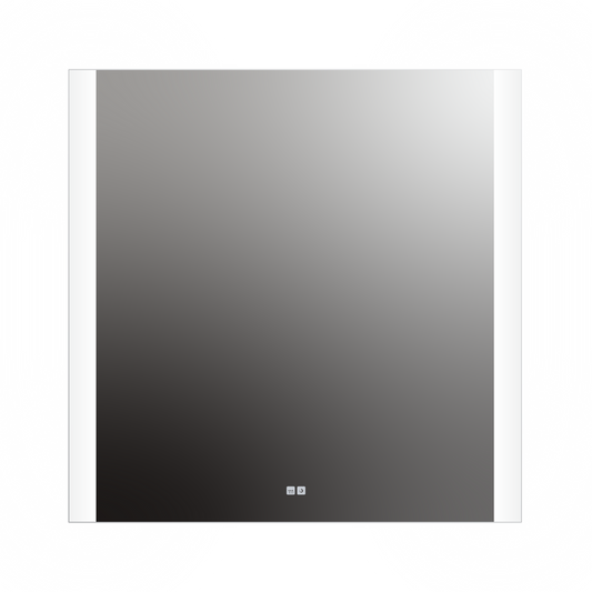 Seura Veda 42" W x 42" H Touch Control Dimming and Defogger LED Lighted Rounded Rectangle Mirror