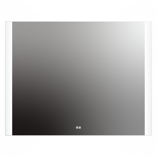 Seura Veda 54" W x 42" H Touch Control Dimming and Defogger LED Lighted Rounded Rectangle Mirror