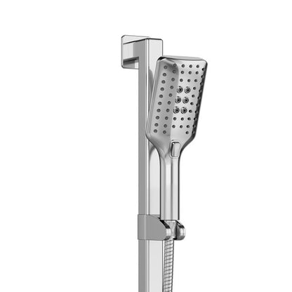 PULSE ShowerSpas Seville 2.5 GPM Multi-Function Handshower Stainless Steel Brushed Left Slide Bar