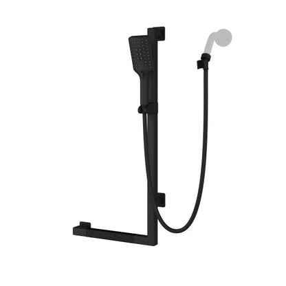 PULSE ShowerSpas Seville 2.5 GPM Multi-Function Handshower Matte Black Right Slide Bar