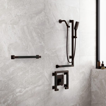 PULSE ShowerSpas Seville 2.5 GPM Multi-Function Handshower Oil Rubbed Bronze Right Slide Bar