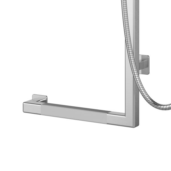 PULSE ShowerSpas Seville 2.5 GPM Multi-Function Handshower Stainless Steel Brushed Right Slide Bar