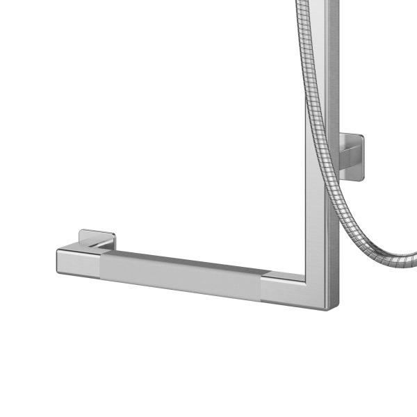 PULSE ShowerSpas Seville 2.5 GPM Multi-Function Handshower Stainless Steel Polished Right Slide Bar