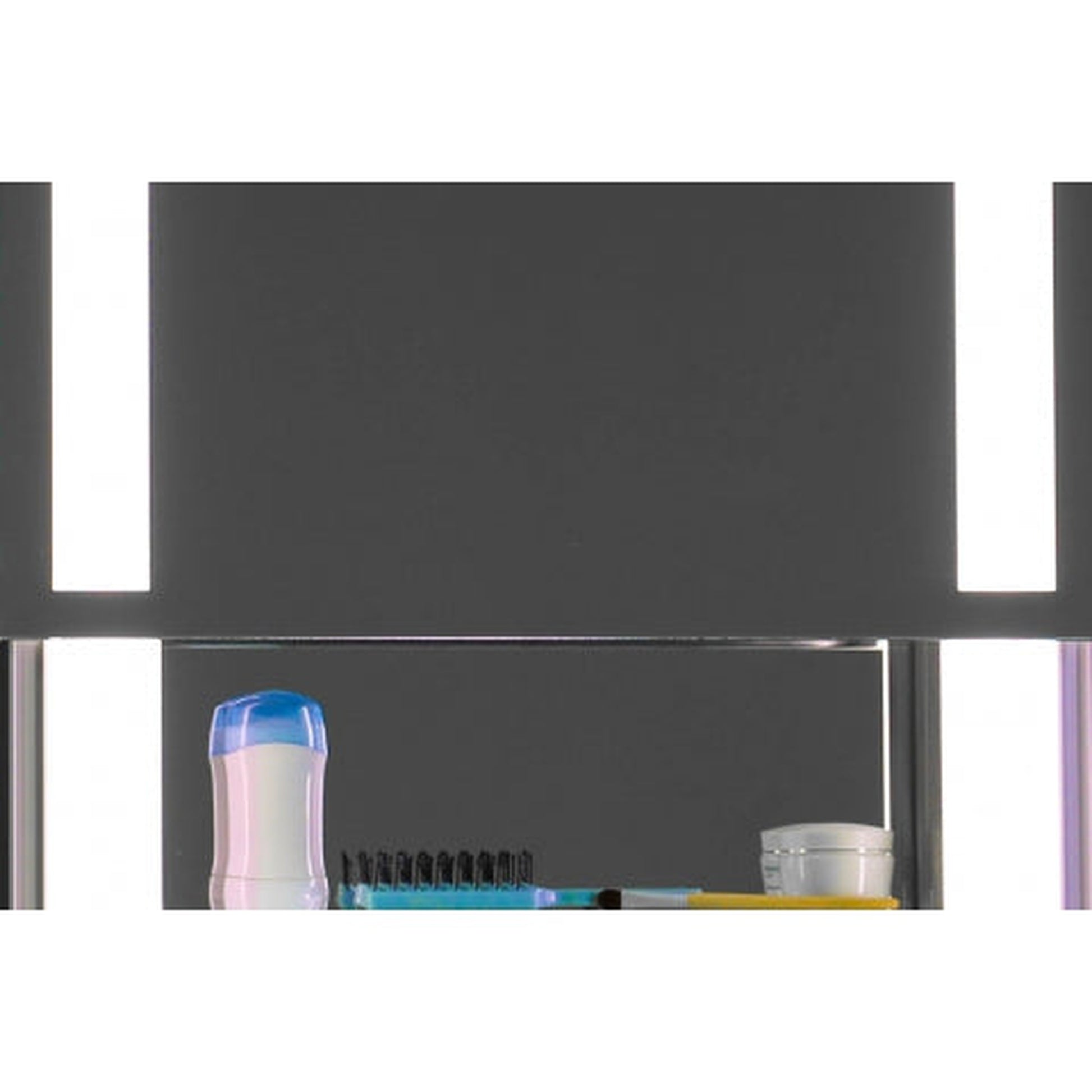 Sidler SideLight 23" x 29" 4000K Single Gliding Mirror Door Anodized Aluminum Medicine Cabinet With Built-in GFCI Outlet and USB port