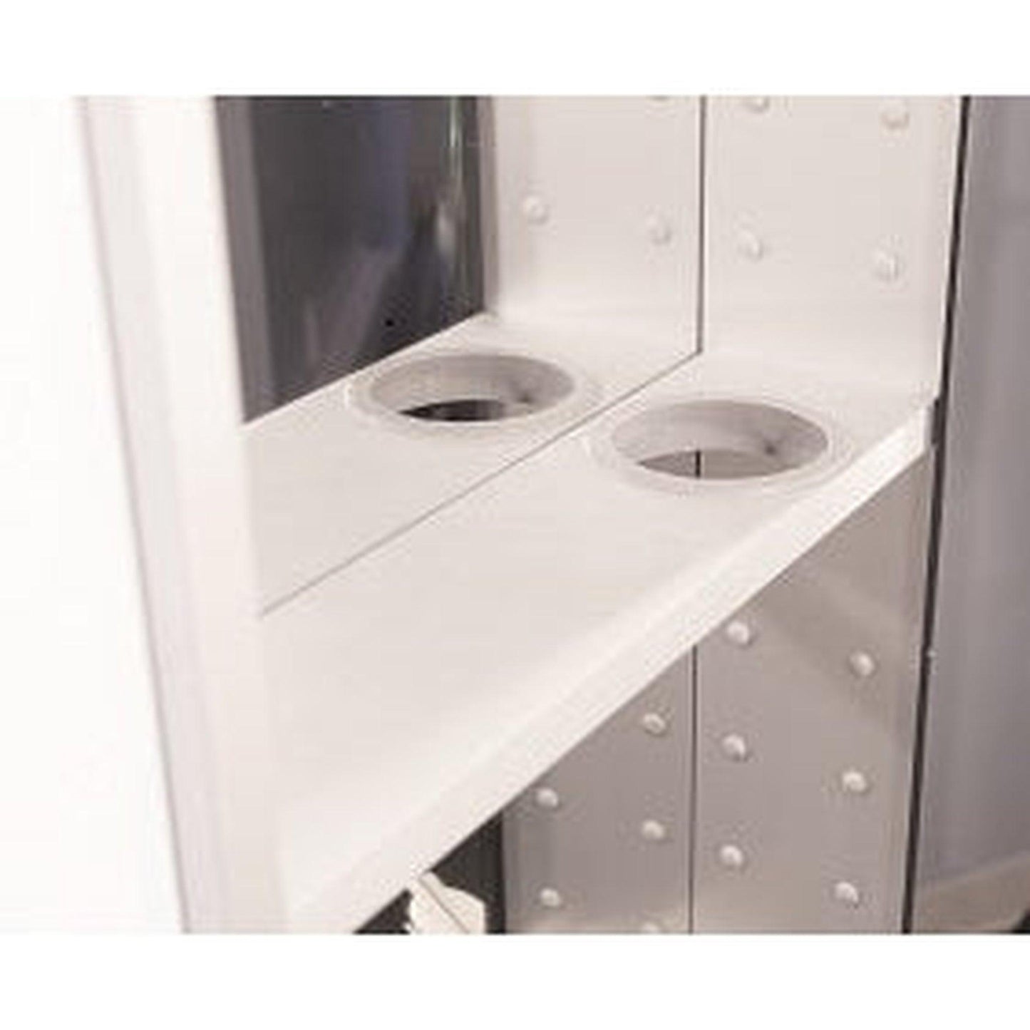 Sidler Tall 15" x 60" x 6" Full Length Left Hinged Mirror Door Anodized Aluminum Medicine Cabinet