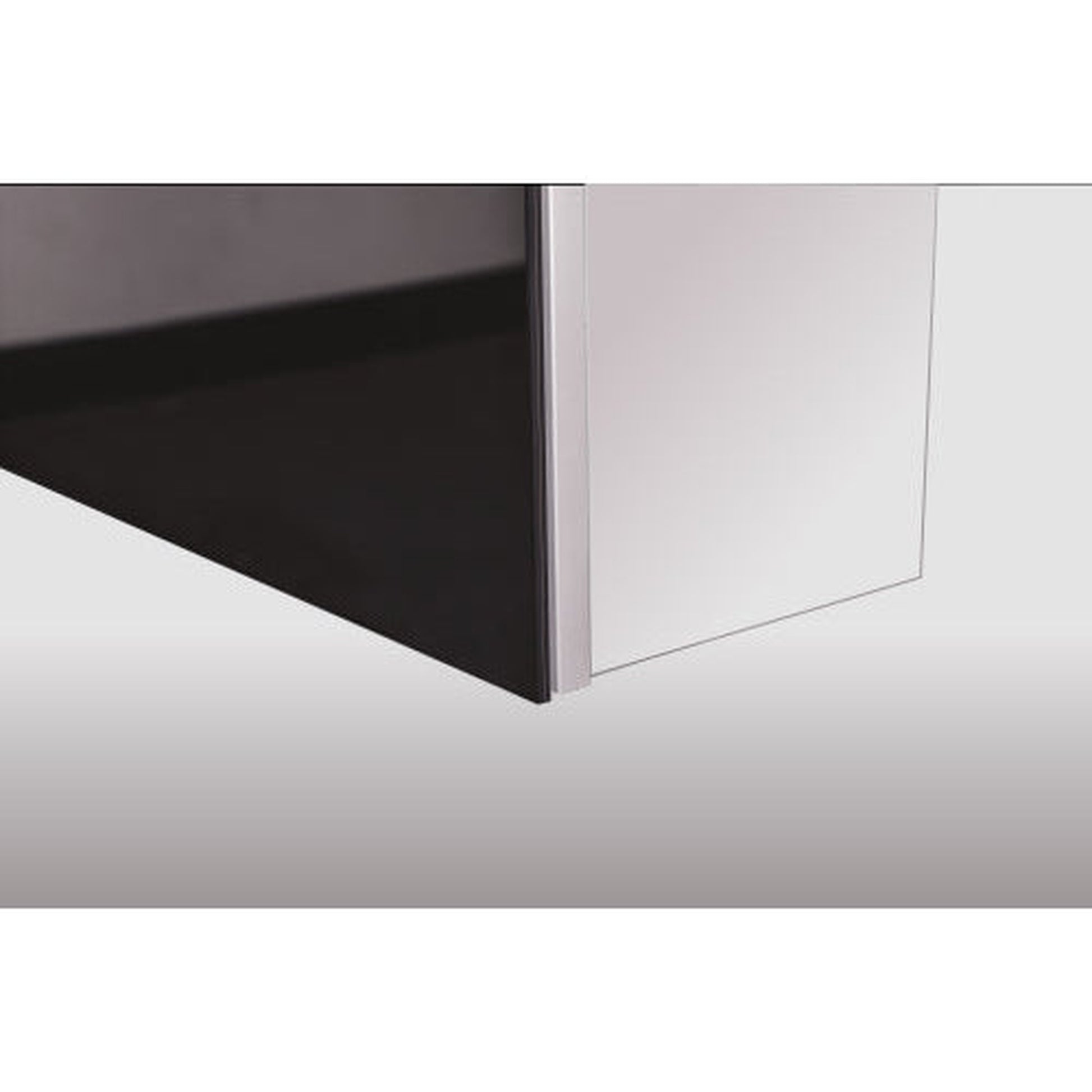 Sidler Tall 15" x 60" x 6" Full Length Left Hinged Mirror Door Anodized Aluminum Medicine Cabinet