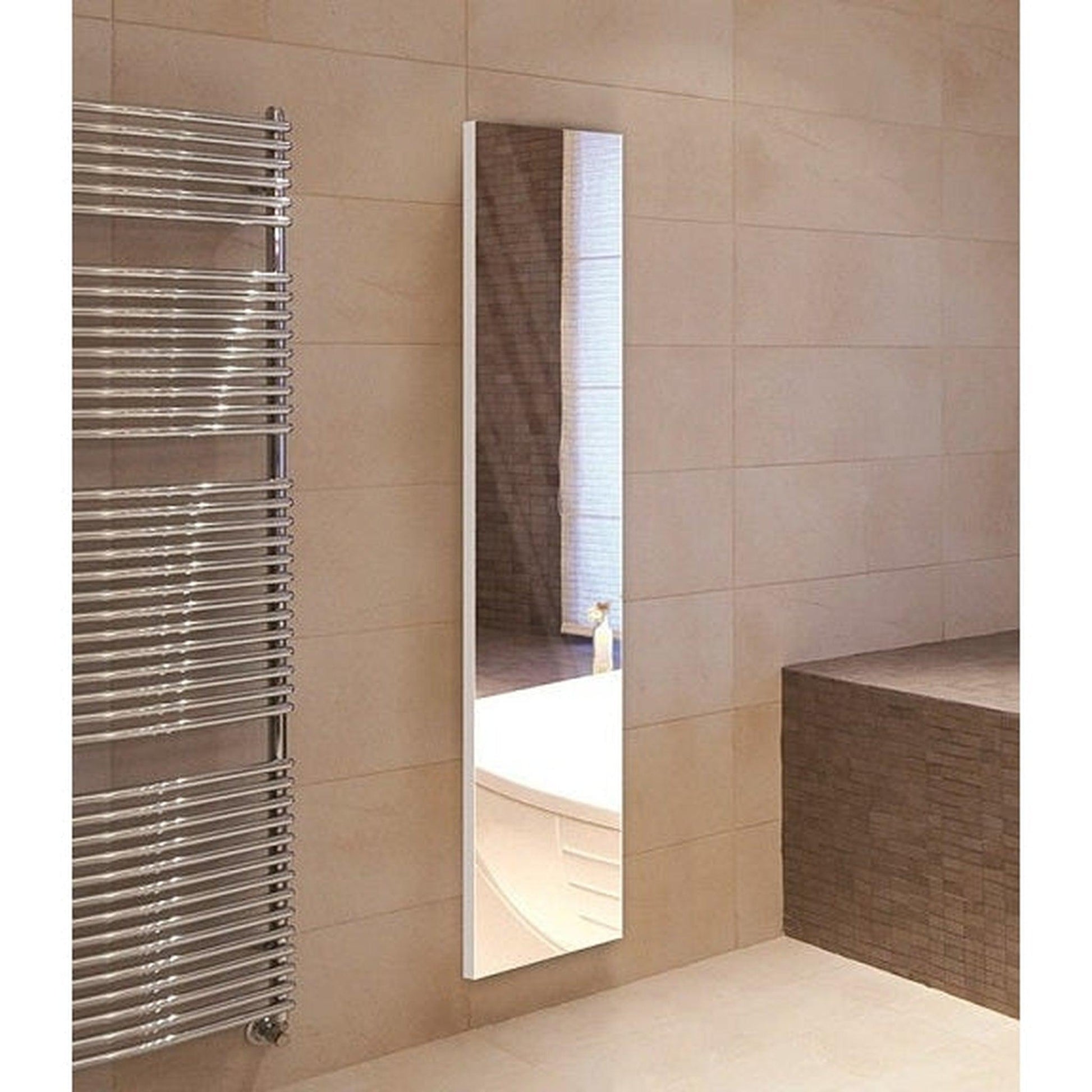 14 Inch X 4 Pieces Square Full Length Mirror Tiles Frameless Wall