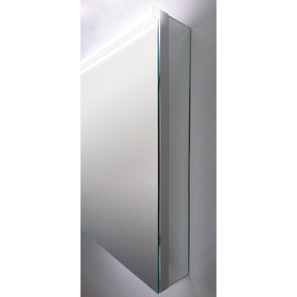 Sidler Xamo 20" x 30" 3000K Single Mirror Right Hinged Door Medicine Cabinet With Built-in GFCI outlet and Night Light Function