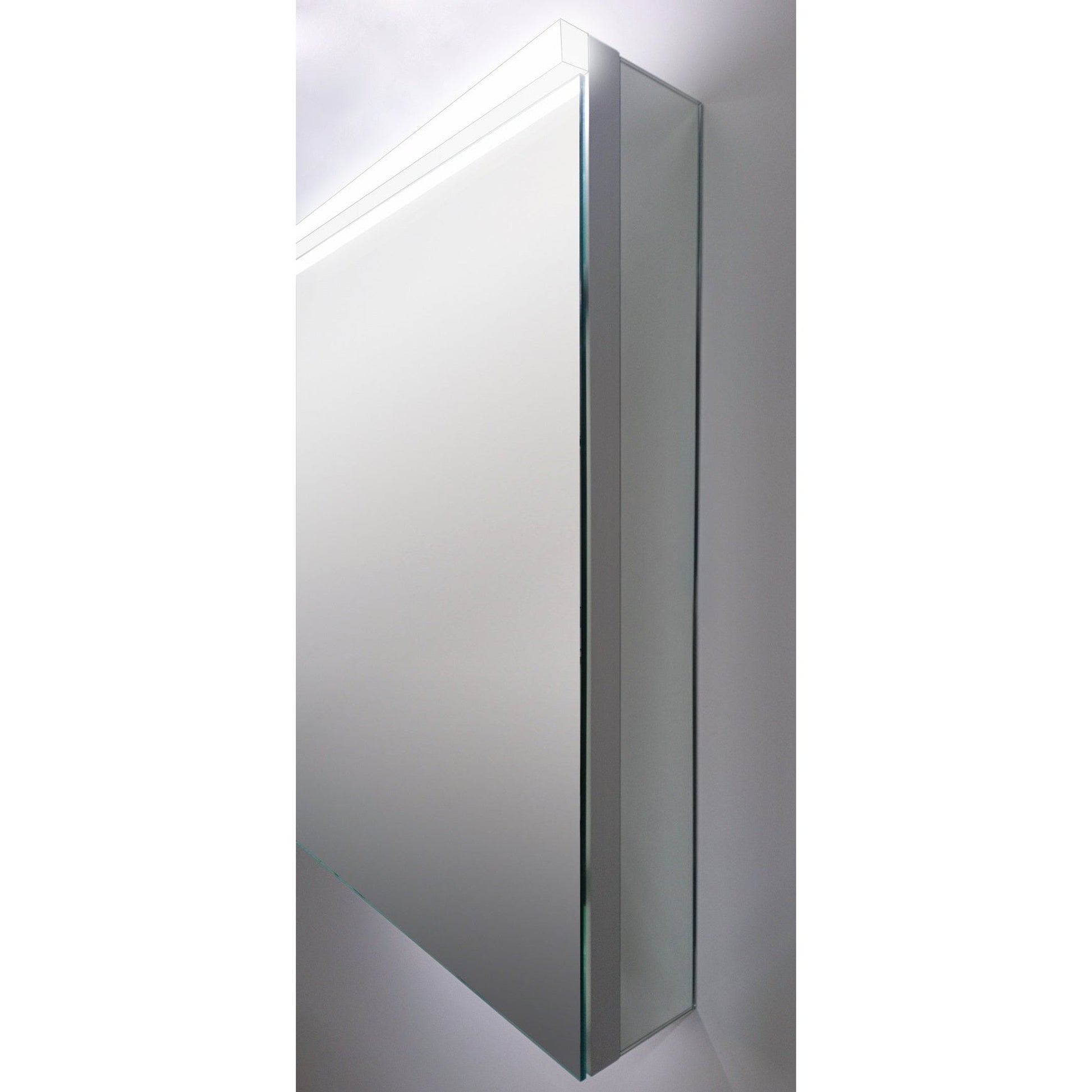 Sidler Xamo 20" x 30" 4000K Single Mirror Right Hinged Door Medicine Cabinet With Built-in GFCI outlet and Night Light Function