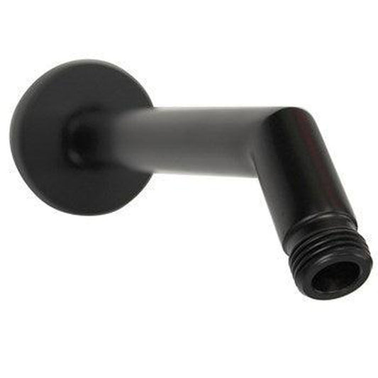 Speakman 7" Matte Black Wall Mounted Shower Arm and Flange