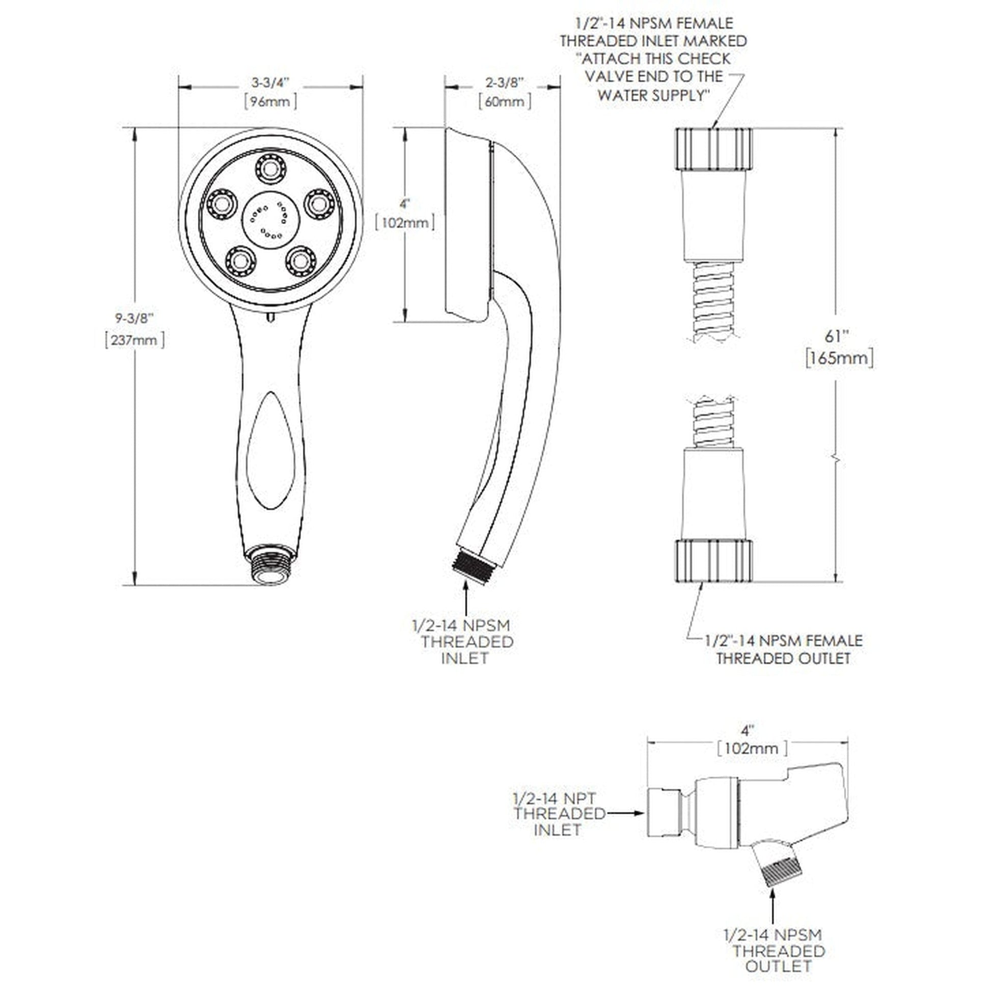 Speakman Caspian 1.75 GPM Brushed Nickel Shower Head