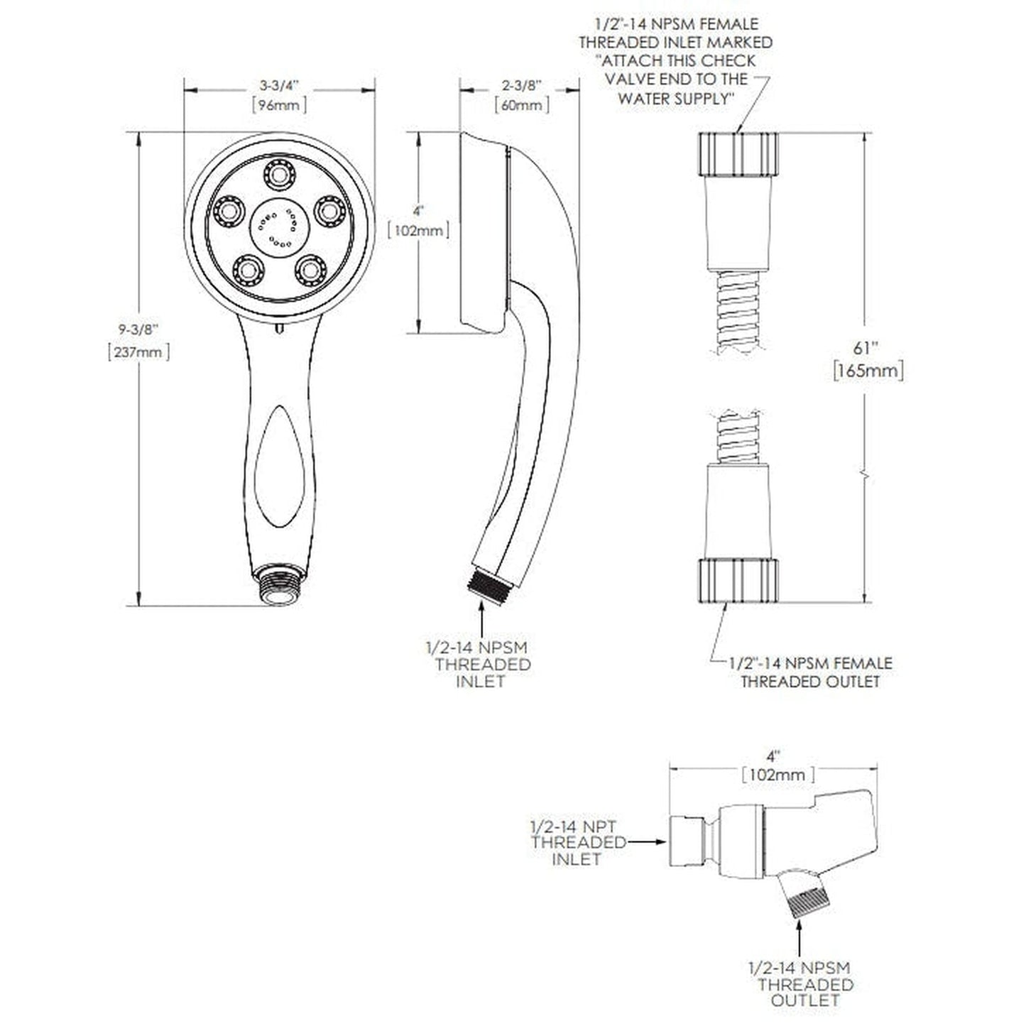 Speakman Caspian 2.0 GPM Brushed Nickel Shower Head