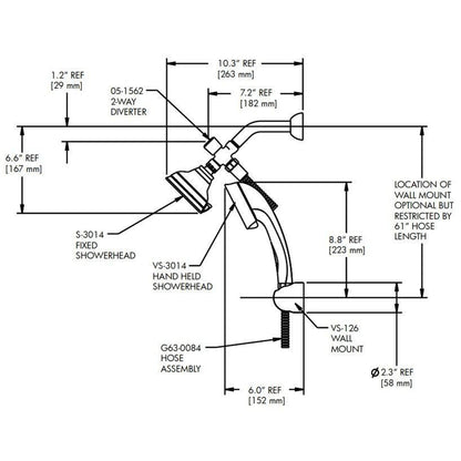 Speakman Caspian 2.5 GPM Brushed Nickel Shower System