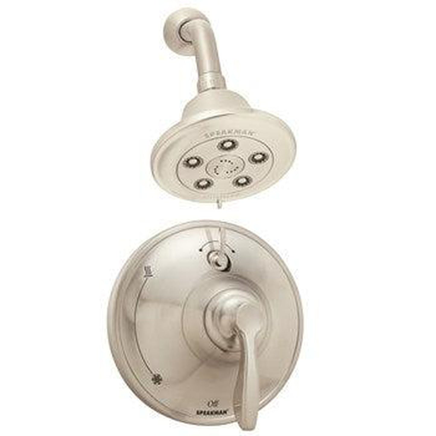 Speakman Chelsea SLV-10410 2.5 GPM Brushed Nickel Showerhead and Diverter Trim Combination