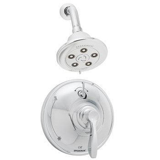 Speakman Chelsea SLV-10410 2.5 GPM Polished Chrome Showerhead and Diverter Trim Combination