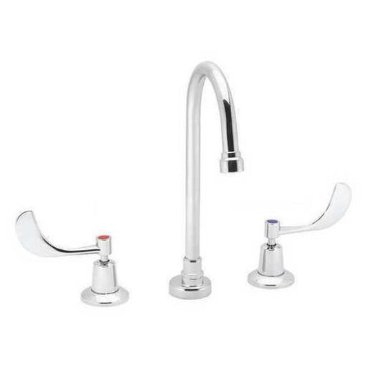 Speakman Commander 8" 0.5 GPM Widespread Gooseneck Polished Chrome Lavatory Faucet