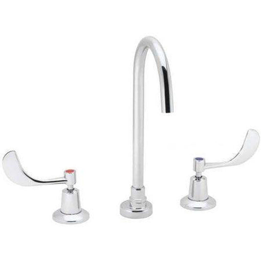 Speakman Commander 8" 2.0 GPM Widespread Gooseneck Polished Chrome Lavatory Faucet