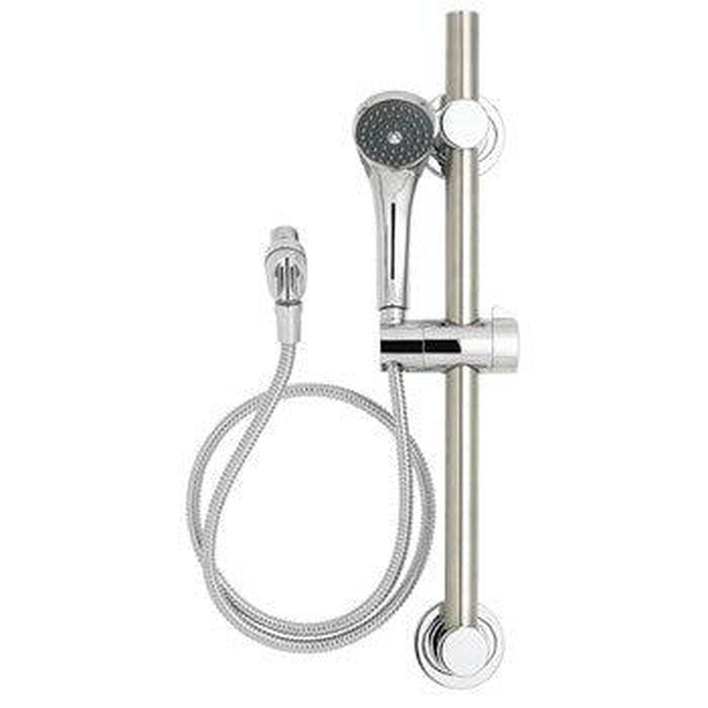 Speakman Handicap Single Function Spray Setting Polished Chrome Handheld Shower System With ADA Grab Bar