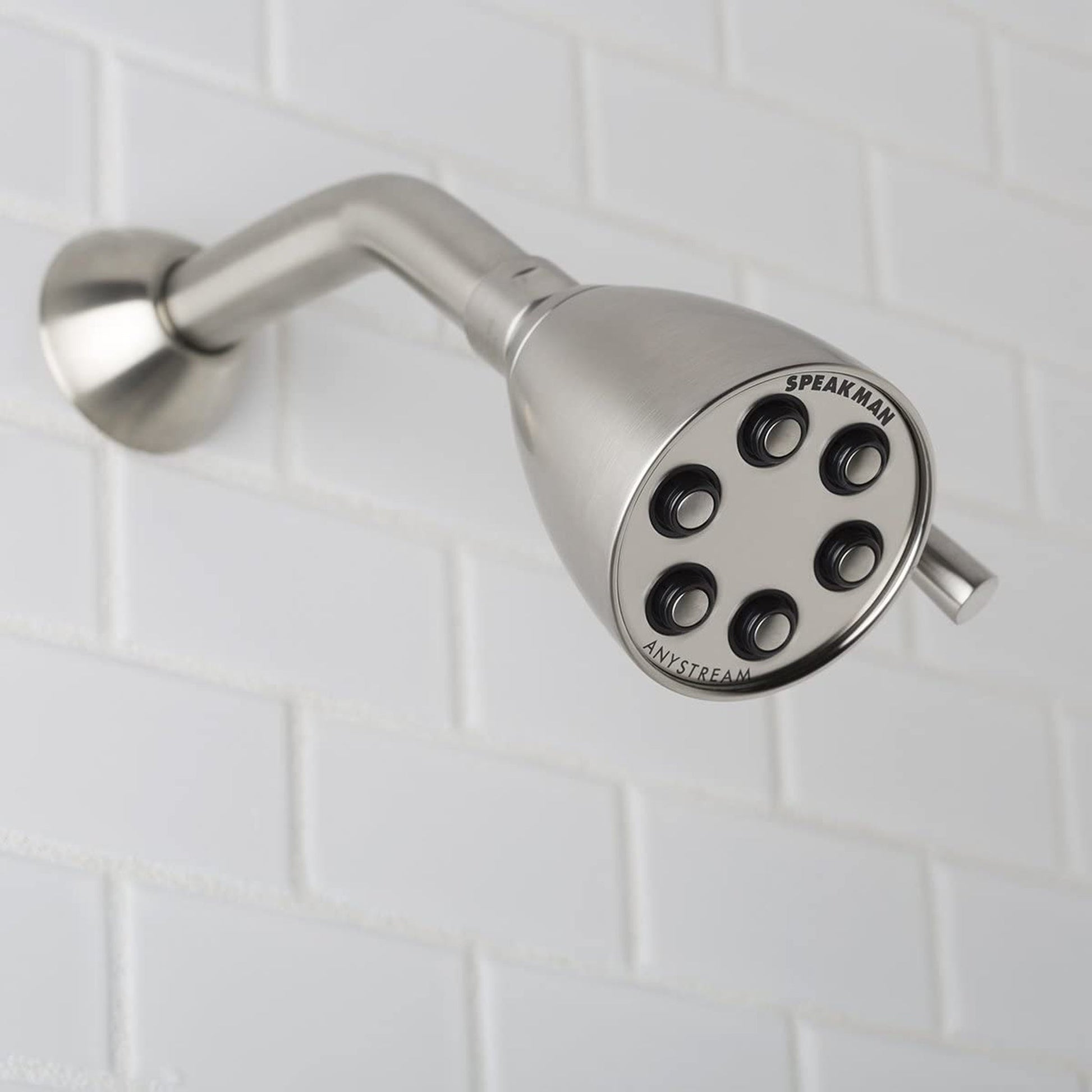 Speakman Icon 1.75 GPM 6-Jet 3-Spray Pattern Low Flow Brushed Nickel Shower Head