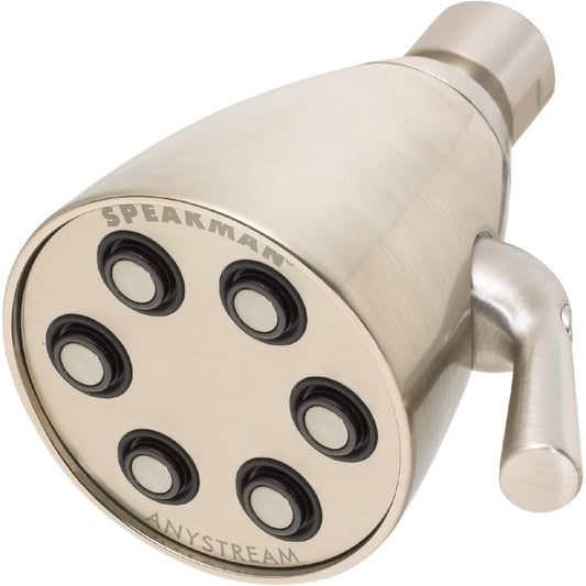 Speakman Icon 1.75 GPM 6-Jet 3-Spray Pattern Low Flow Brushed Nickel Shower Head
