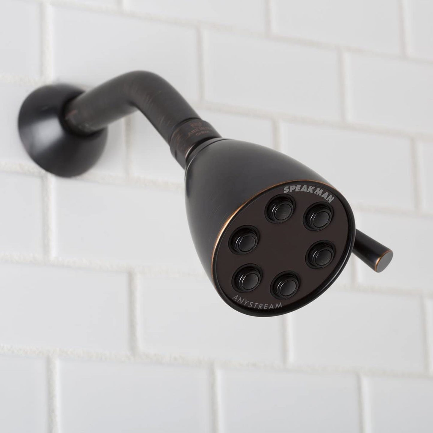 Speakman Icon 2.0 GPM Low Flow 6-Jet 3-Spray Pattern Oil Rubbed Bronze Solid Brass Shower Head