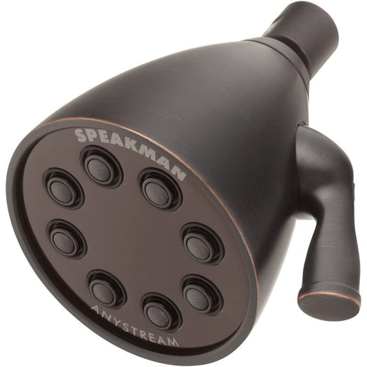 Speakman Icon 2.5 GPM 8-Jet 3-Spray Pattern Oil Rubbed Bronze Solid Brass Shower Head