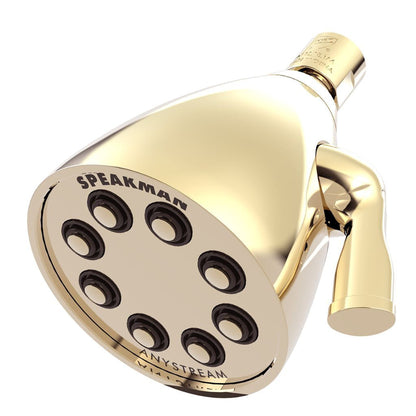 Speakman Icon 2.5 GPM 8-Jet 3-Spray Pattern Polished Brass Shower Head