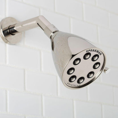 Speakman Icon 2.5 GPM 8-Jet 3-Spray Pattern Polished Nickel Solid Brass Shower Head