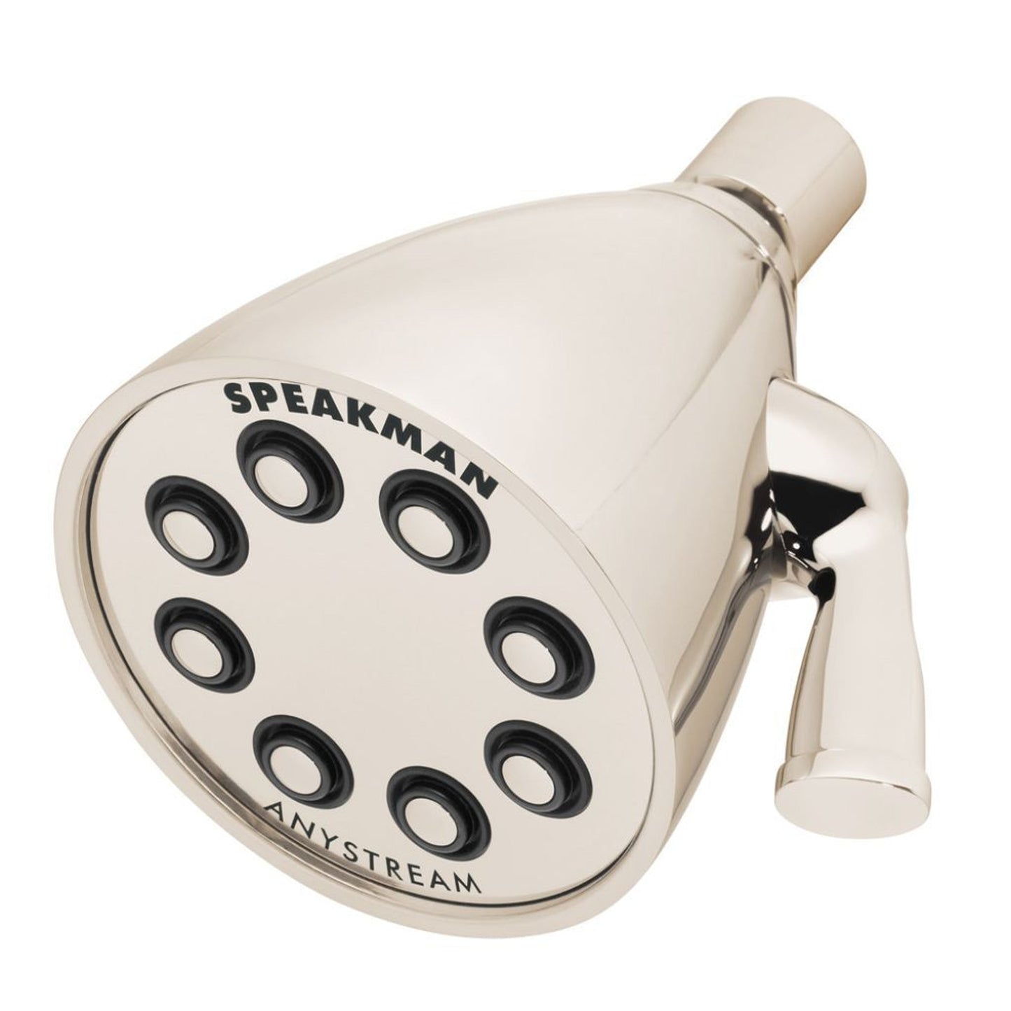 Speakman Icon 8-Jet 3-Spray Pattern Low Flow 1.75 GPM Polished Nickel Solid Brass Shower Head