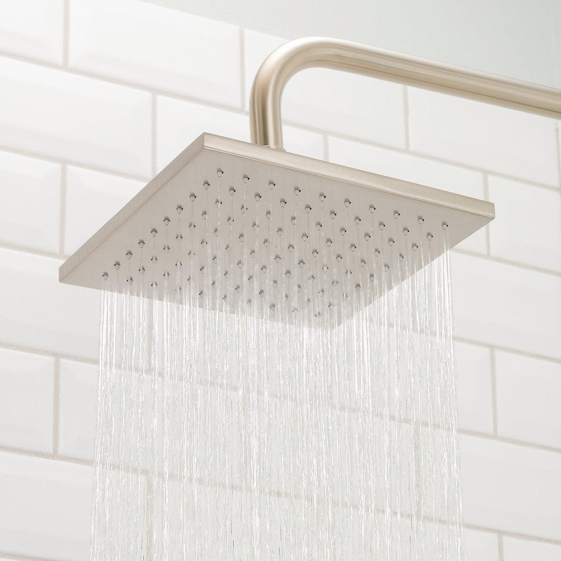 Speakman Kubos 2.5 GPM Brushed Nickel Square Rain Shower Head