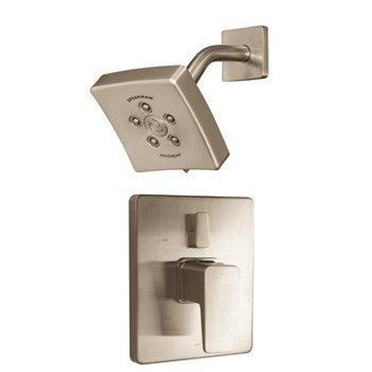 Speakman Kubos SLV-24410 2.5 GPM Brushed Nickel Showerhead and Diverter Trim Combination