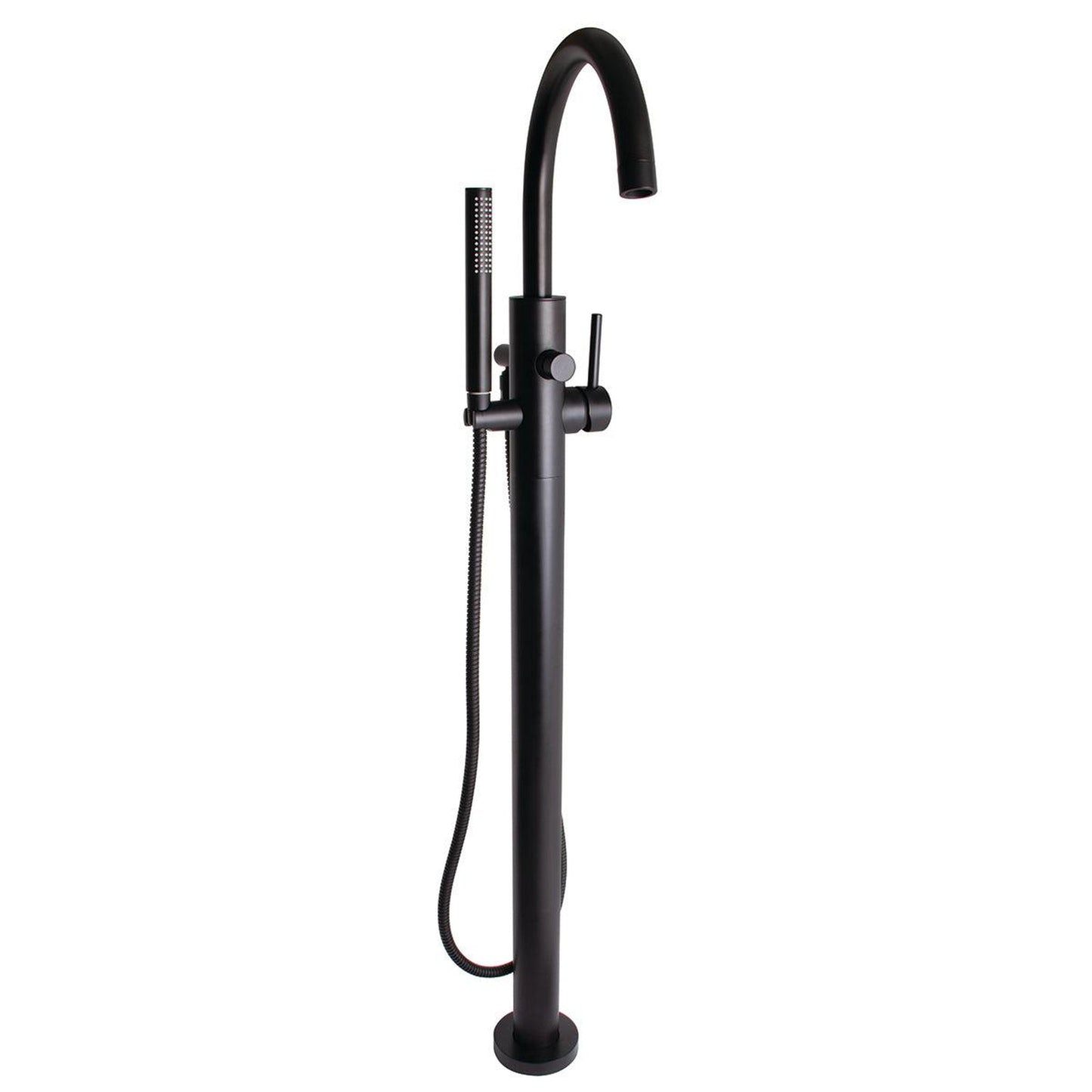 Speakman Lucid 3.6 GPM Single Handle Matte Black Roman Floor Tub Filler