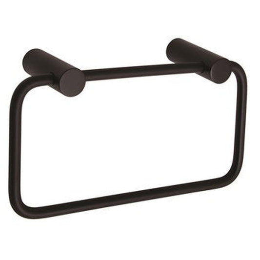 Speakman Lucid Solid Metal Construction Matte Black Towel Ring