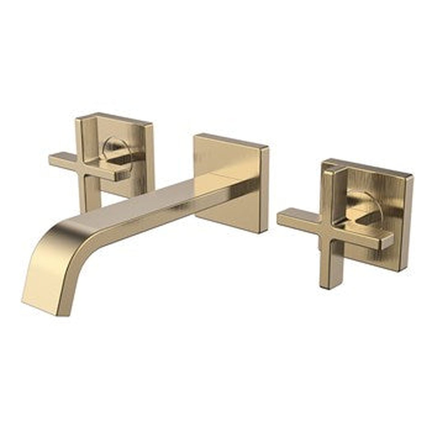 Speakman Lura 1.2 GPM Cross Handles Brushed Bronze Wall-Mounted Faucet