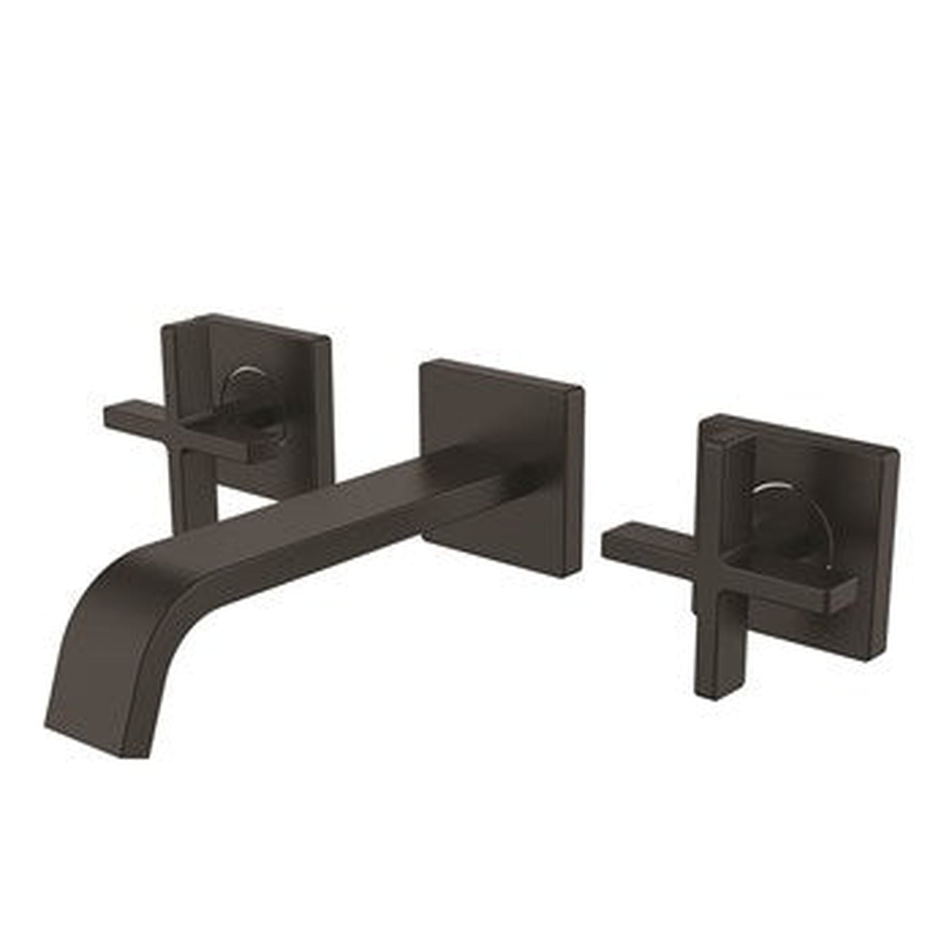 Speakman Lura 1.2 GPM Cross Handles Matte Black Wall-Mounted Faucet