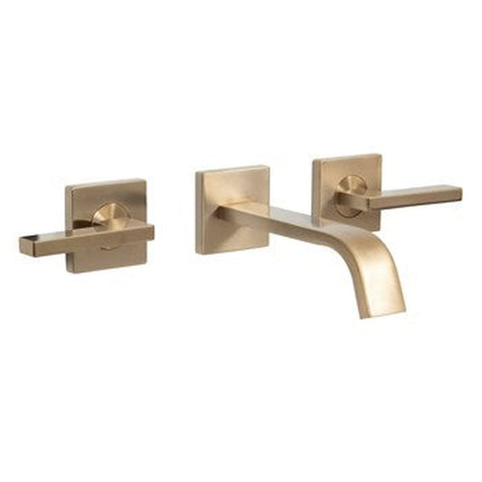 Speakman Lura 1.2 GPM Lever Handles Brushed Bronze Wall-Mounted Faucet