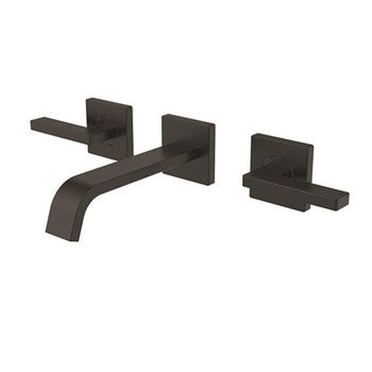 Speakman Lura 1.2 GPM Lever Handles Matte Black Wall-Mounted Faucet
