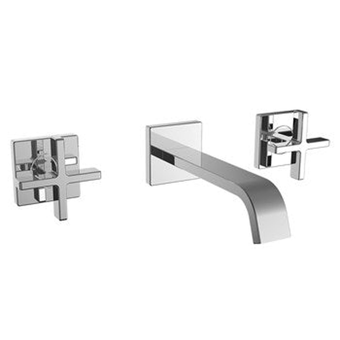 Speakman Lura 1.2 GPM Polished Chrome Cross Handles Wall-Mounted Faucet