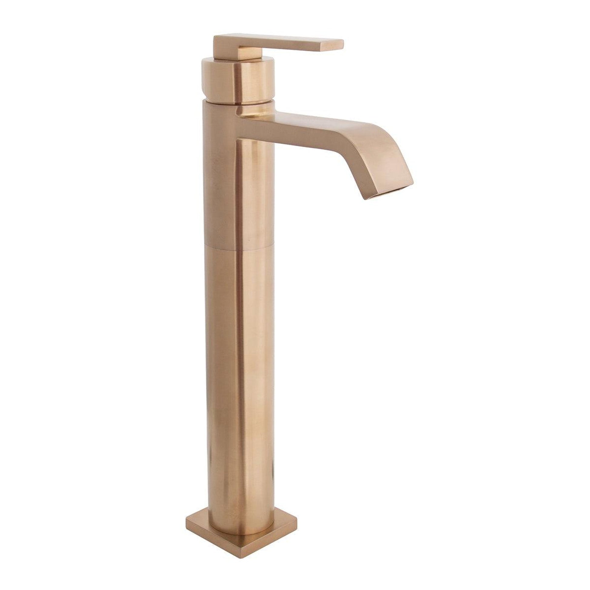 Speakman Lura 1.2 GPM Single Platform Lever Handle Brushed Bronze Vessel Faucet