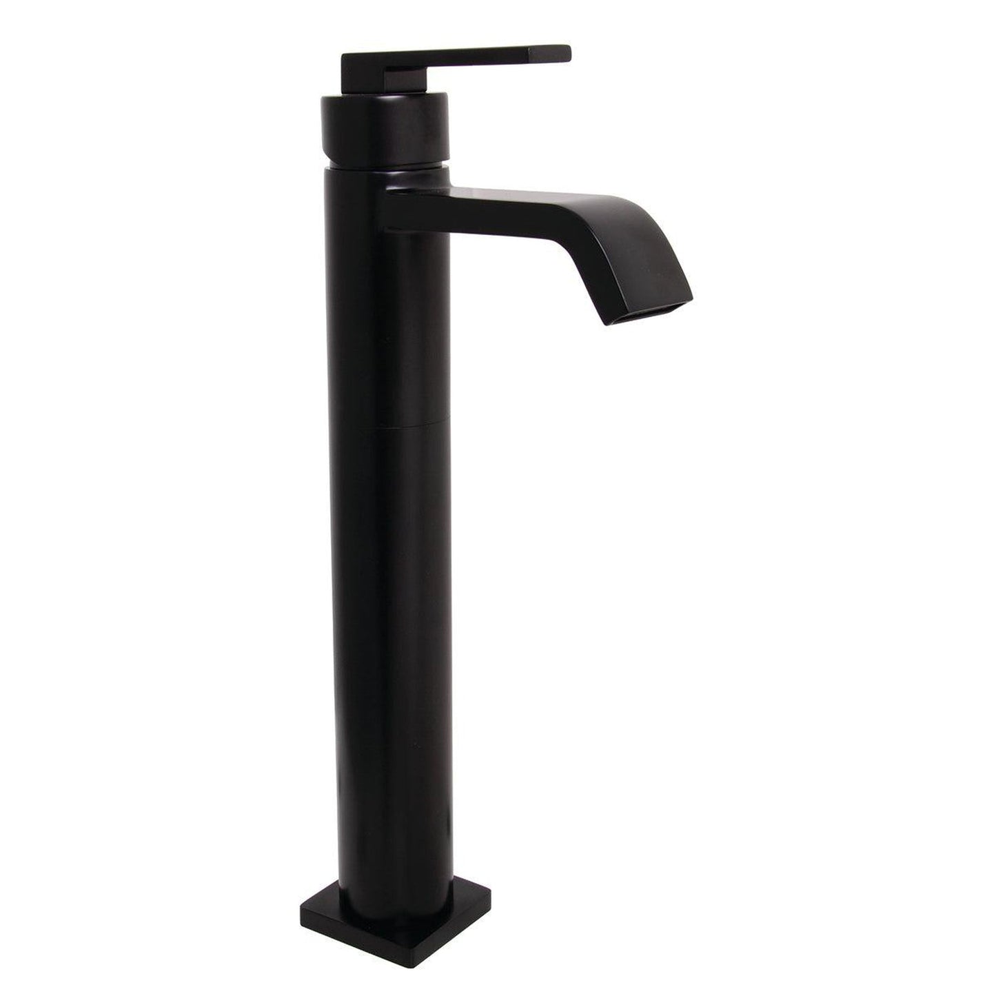 Speakman Lura 1.2 GPM Single Platform Lever Handle Matte Black Vessel Faucet