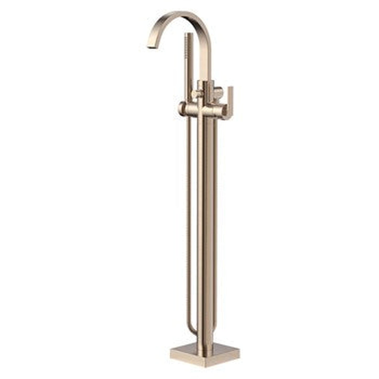 Speakman Lura 6.0 GPM Freestanding Platform Lever Handle Freestanding Roman Brushed Bronze Tub Faucet