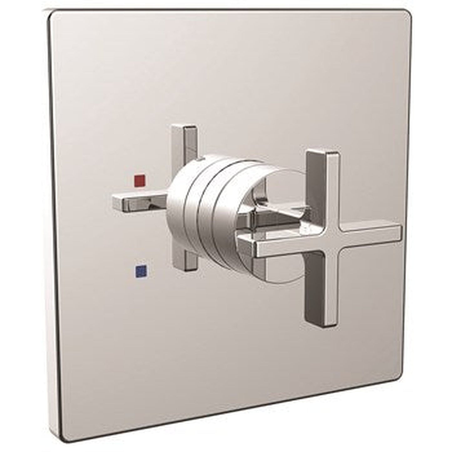 Speakman Lura Polished Chrome Cross Handle Shower Valve Trim With Hot and Cold Indicator