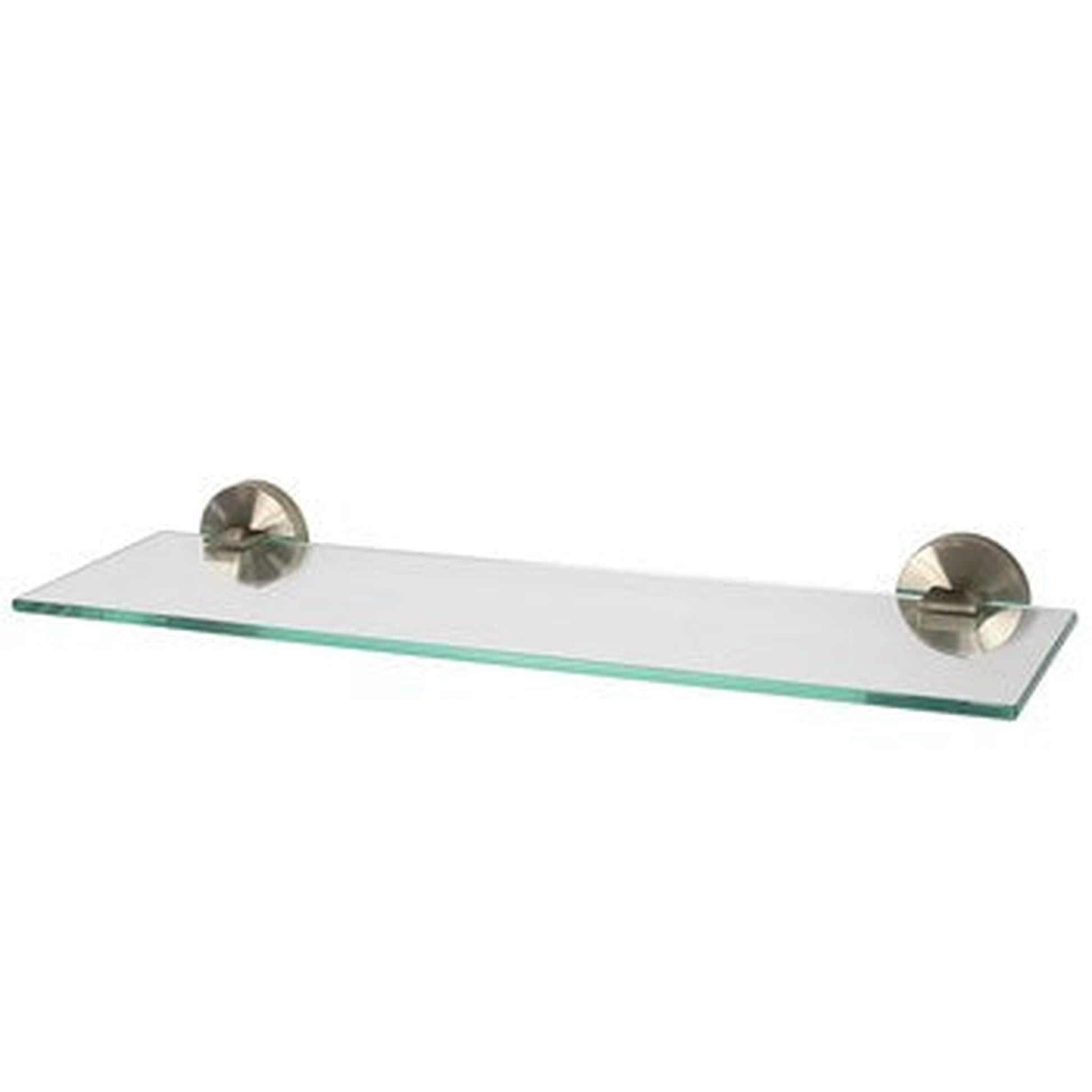 Speakman Neo 18" Tempered Glass Shelf With Brushed Nickel Mounting Hardware