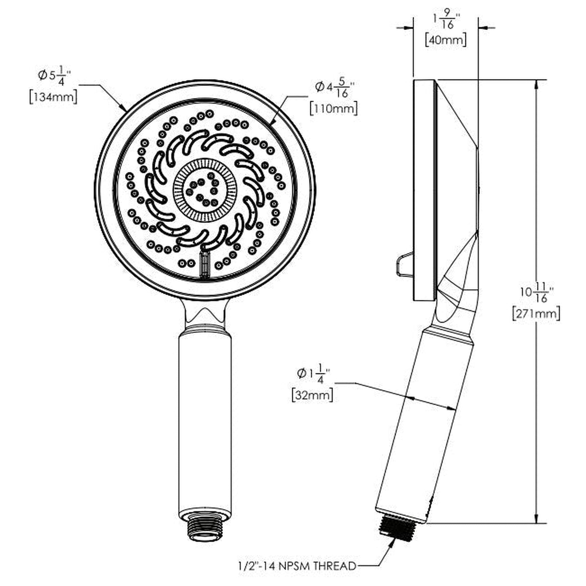 Speakman Neo 5-Function 1.5 GPM Brushed Nickel Exhilaration Spray Technology Handheld Shower Head