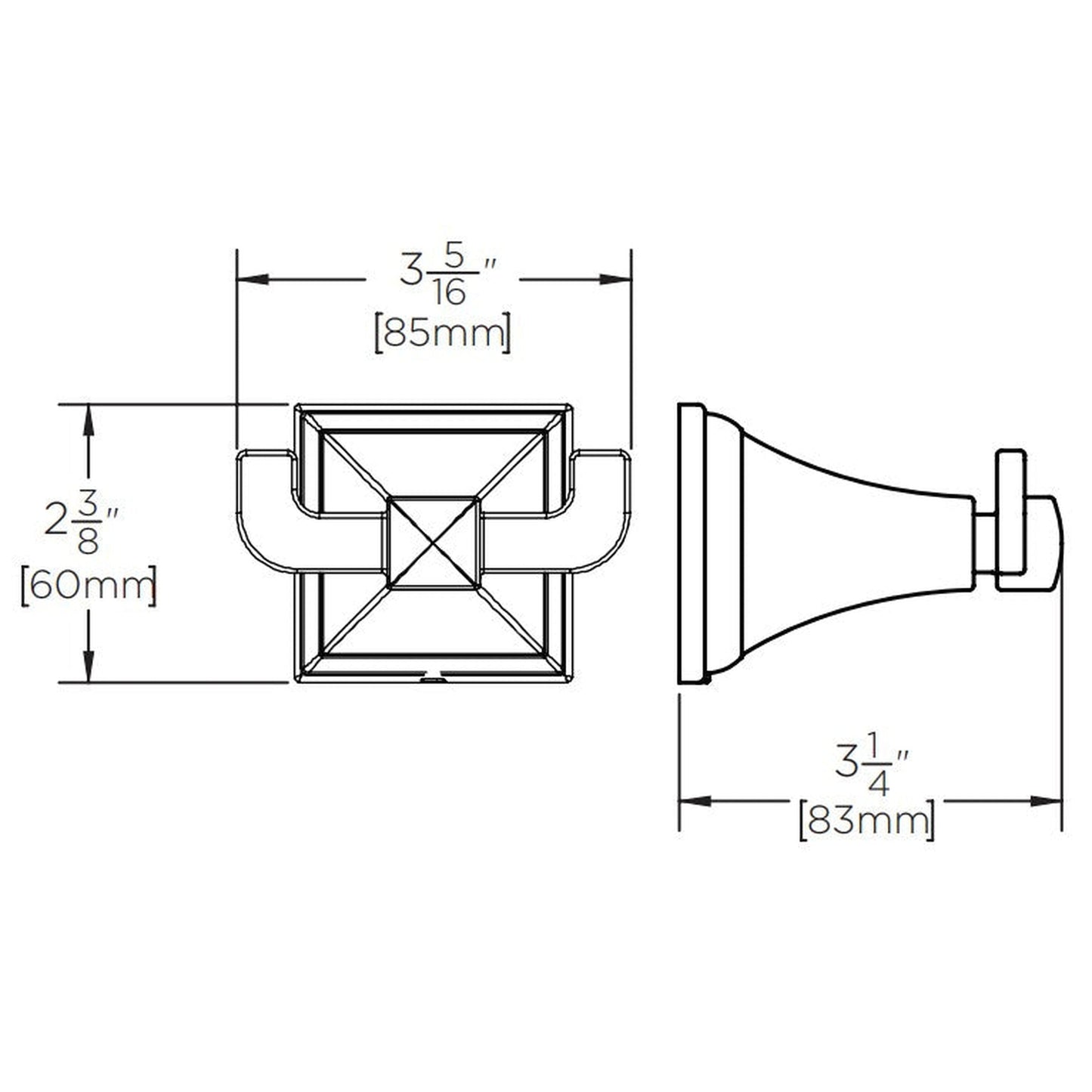 Speakman Rainier Polished Chrome Robe Hook