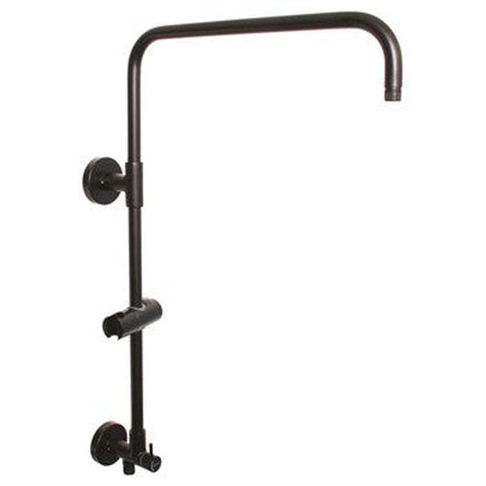 Speakman ShowerSlide WS-3005 18" Matte Black Slide Bar and Shower Arm With 2-Way Diverter Valve