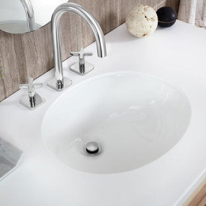 Speakman Westmere B-1100 Vitreous China Oval White Round Bottom Undermount Sink