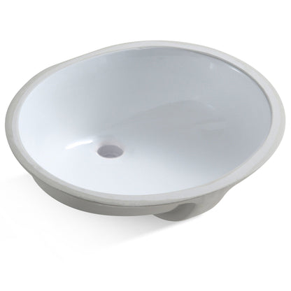 Speakman Westmere B-1100 Vitreous China Oval White Round Bottom Undermount Sink