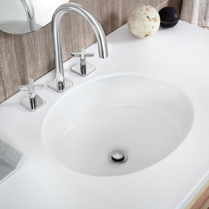 Speakman Westmere B-1101 Vitreous China Oval White Flat Bottom Undermount Center Drain Sink